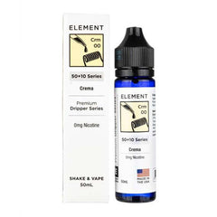 Crema 50ml Shortfill E-Liquid By Element