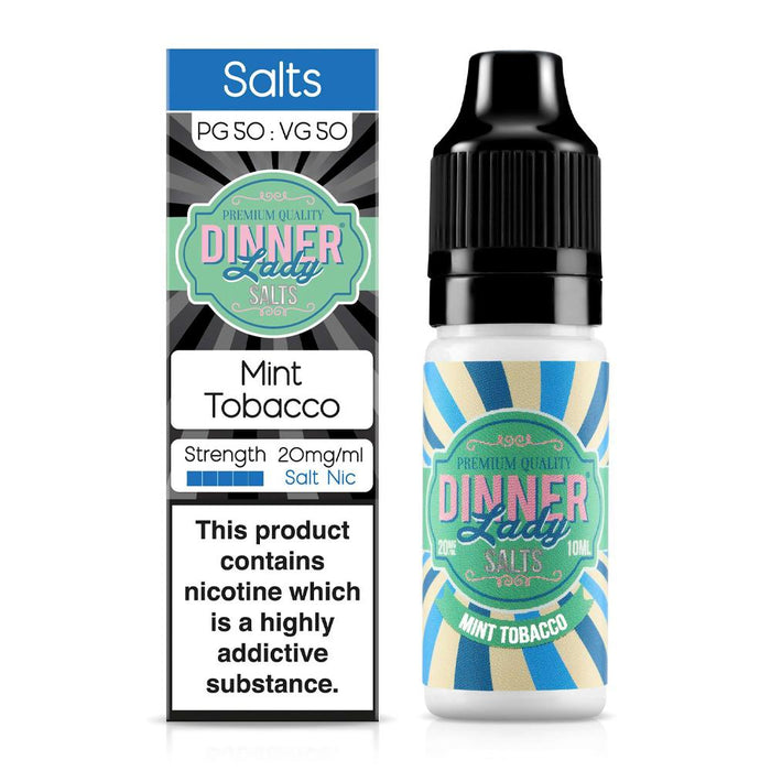 Mint Tobacco 10ml Nic Salt E-Liquid By Dinner Lady