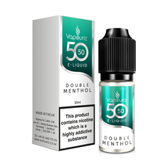 Double Menthol 50/50 10ml E-Liquid By Vapouriz