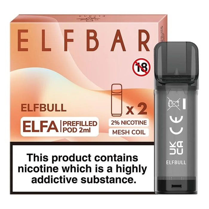 Elf Bar ELFA Pre-Filled E Liquid Pods - Nic Salt 2ml 20mg