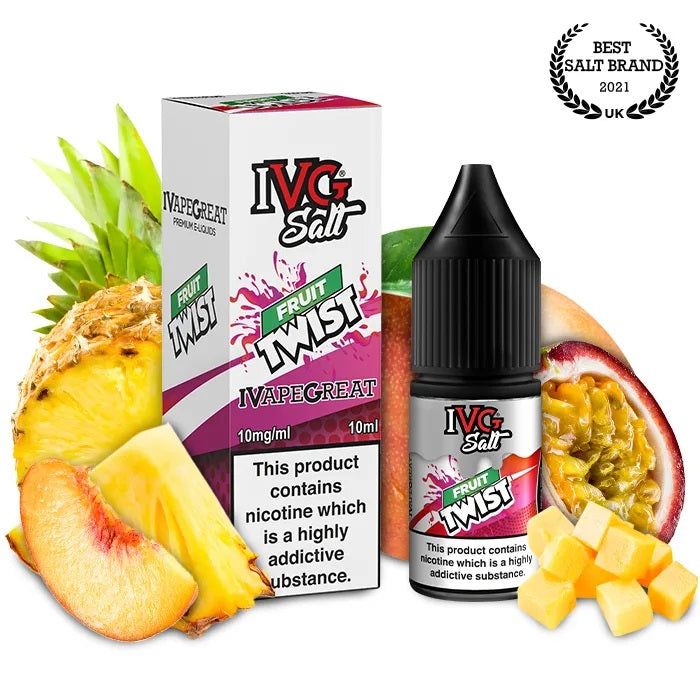 Fruit Twist Salts 10ml Nicotine E-Liquid by IVG