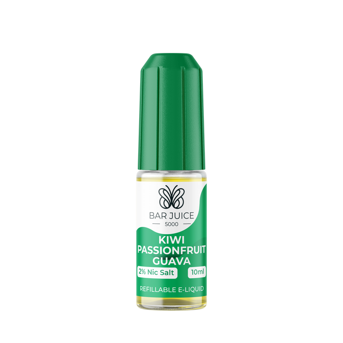 Kiwi Passionfruit Guava 10ml Nic Salt E-Liquid by Bar Juice 5000