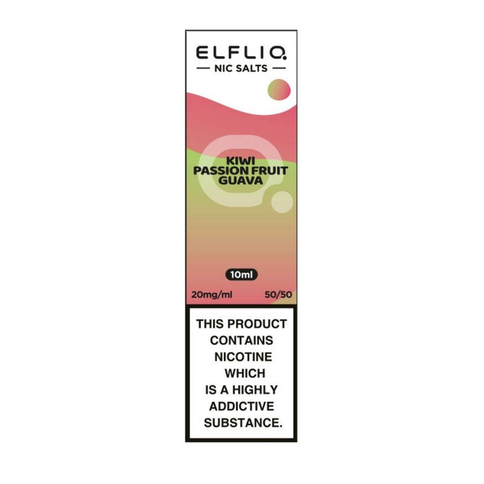 Kiwi Passionfruit Guava 10ml Elfliq Nic Salt E-Liquid by Elf Bar