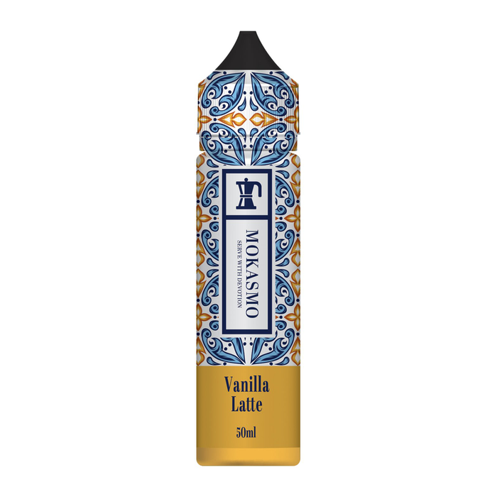 Vanilla Latte 50ml Shortfill E-liquid By Zap Mokasmo