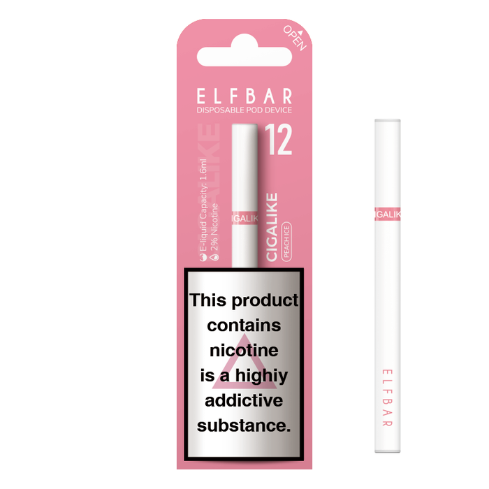 ELF Bar Cigalike 400 Puffs Disposable Vape Pen - 17mg 1.6ML Nic Salt