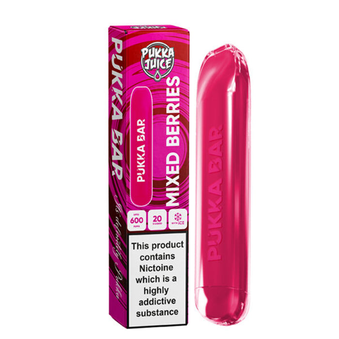 Pukka Bar 600 Puff Disposable Vape Nic Salt