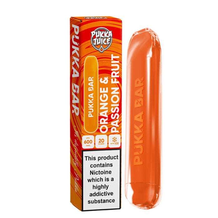 Pukka Bar 600 Puff Disposable Vape Nic Salt