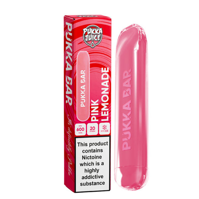 Pukka Bar 600 Puff Disposable Vape Nic Salt