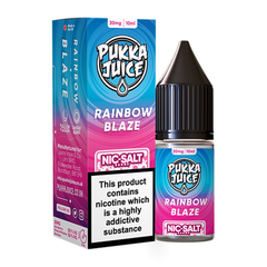 Rainbow Blaze 10ml Nic Salt E Liquid By Pukka Juice