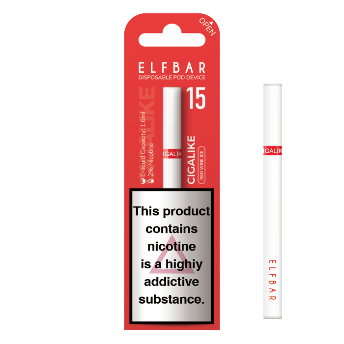 ELF Bar Cigalike 400 Puffs Disposable Vape Pen - 17mg 1.6ML Nic Salt
