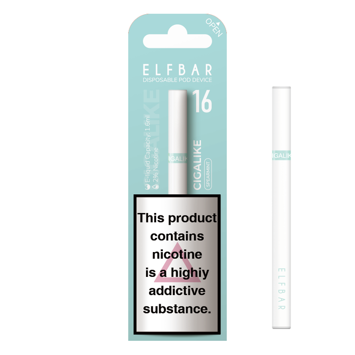 ELF Bar Cigalike 400 Puffs Disposable Vape Pen - 17mg 1.6ML Nic Salt