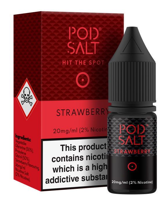 Strawberry 10ml Nicotine Salt E-Liquid by Core Pod Salt