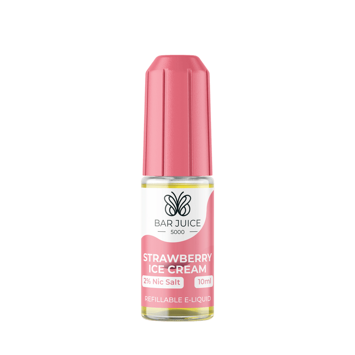 Strawberry Ice Cream 10ml Nic Salt E-Liquid by Bar Juice 5000