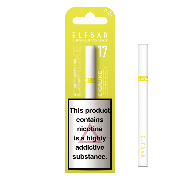 ELF Bar Cigalike 400 Puffs Disposable Vape Pen - 17mg 1.6ML Nic Salt