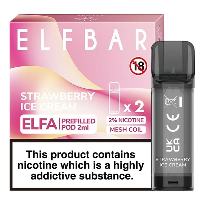 Elf Bar ELFA Pre-Filled E Liquid Pods - Nic Salt 2ml 20mg