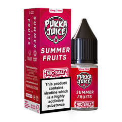 Summer Fruits 10ml Nic Salt E Liquid By Pukka Juice