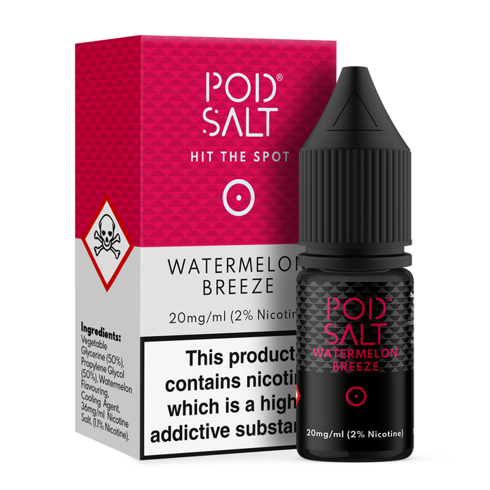 Watermelon Breeze 10ml Nicotine Salt E-Liquid by Core Pod Salt