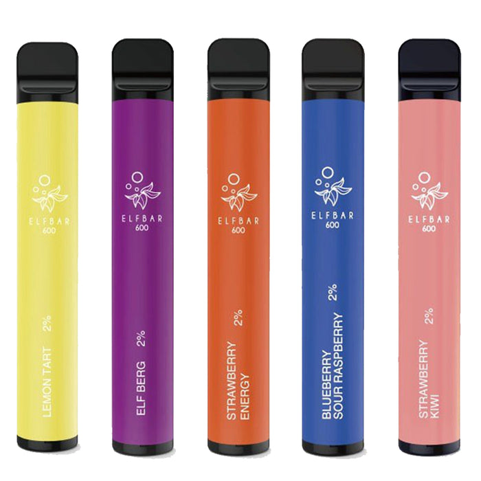 ELF Bar 600 Puffs Disposable Vape Pen - 20mg 2% Nic Salt Clearnace sale