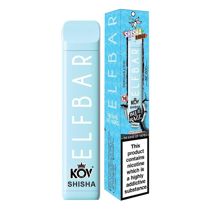 Elf bar NC600 Shisha Range 600 Puffs Disposable Vape Bar