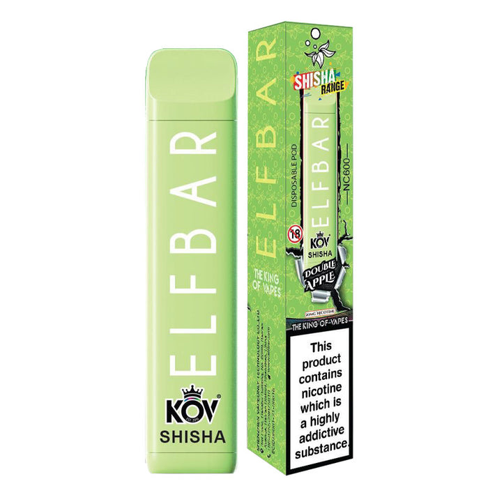 Elf bar NC600 Shisha Range 600 Puffs Disposable Vape Bar