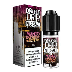 Mango Raspberry Ice Cream 10ml Nic Salt E Liquid Double Drip