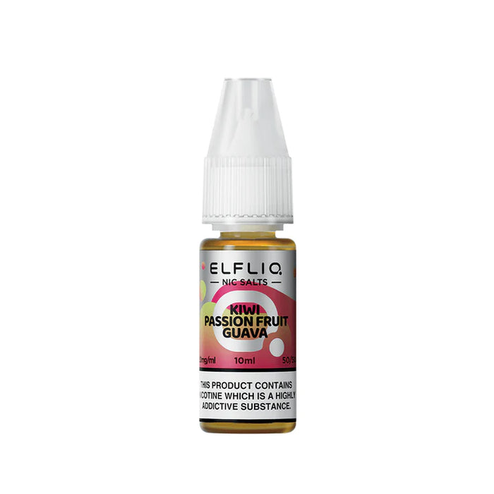Kiwi Passionfruit Guava 10ml Elfliq Nic Salt E-Liquid by Elf Bar