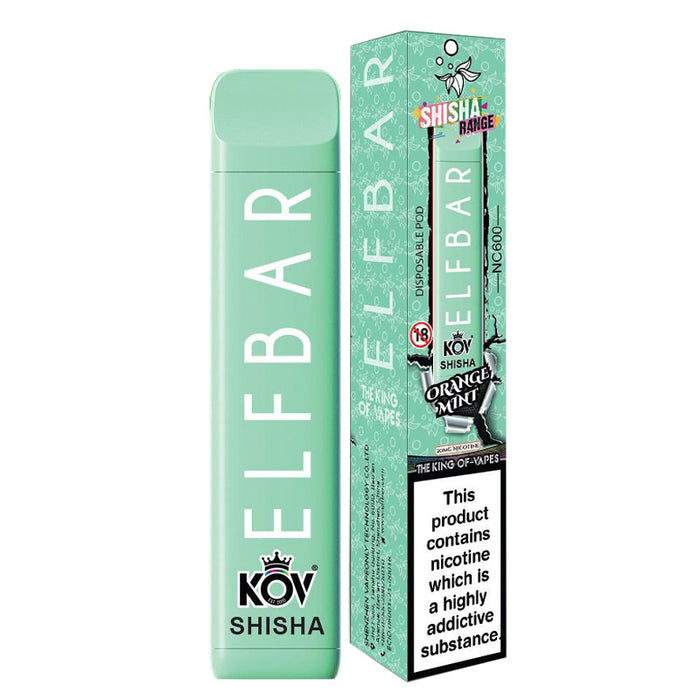 Elf bar NC600 Shisha Range 600 Puffs Disposable Vape Bar
