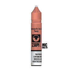 Peach Ice Tea 10ml Nic Salt E Liquid By Zap! Juice