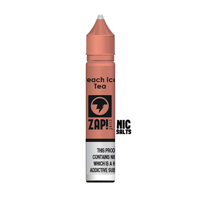 Peach Ice Tea 10ml Nic Salt E Liquid By Zap! Juice