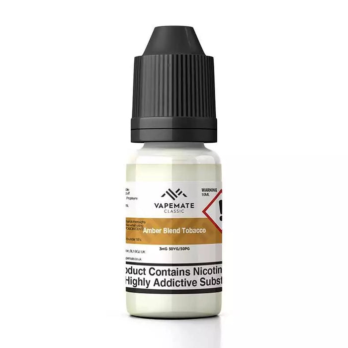 Amber Blend Tobacco 10ml E-Liquid By Vapemate