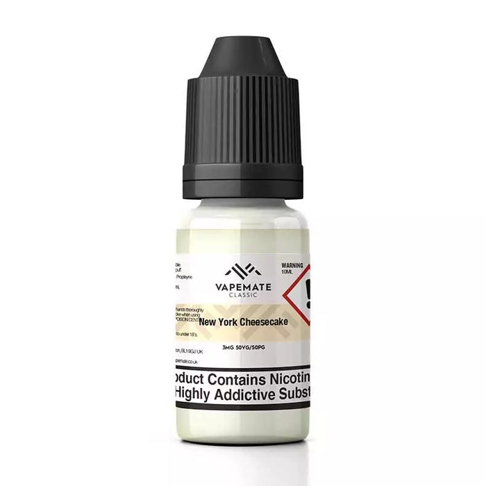 New York Cheesecake 10ml E-Liquid By Vapemate